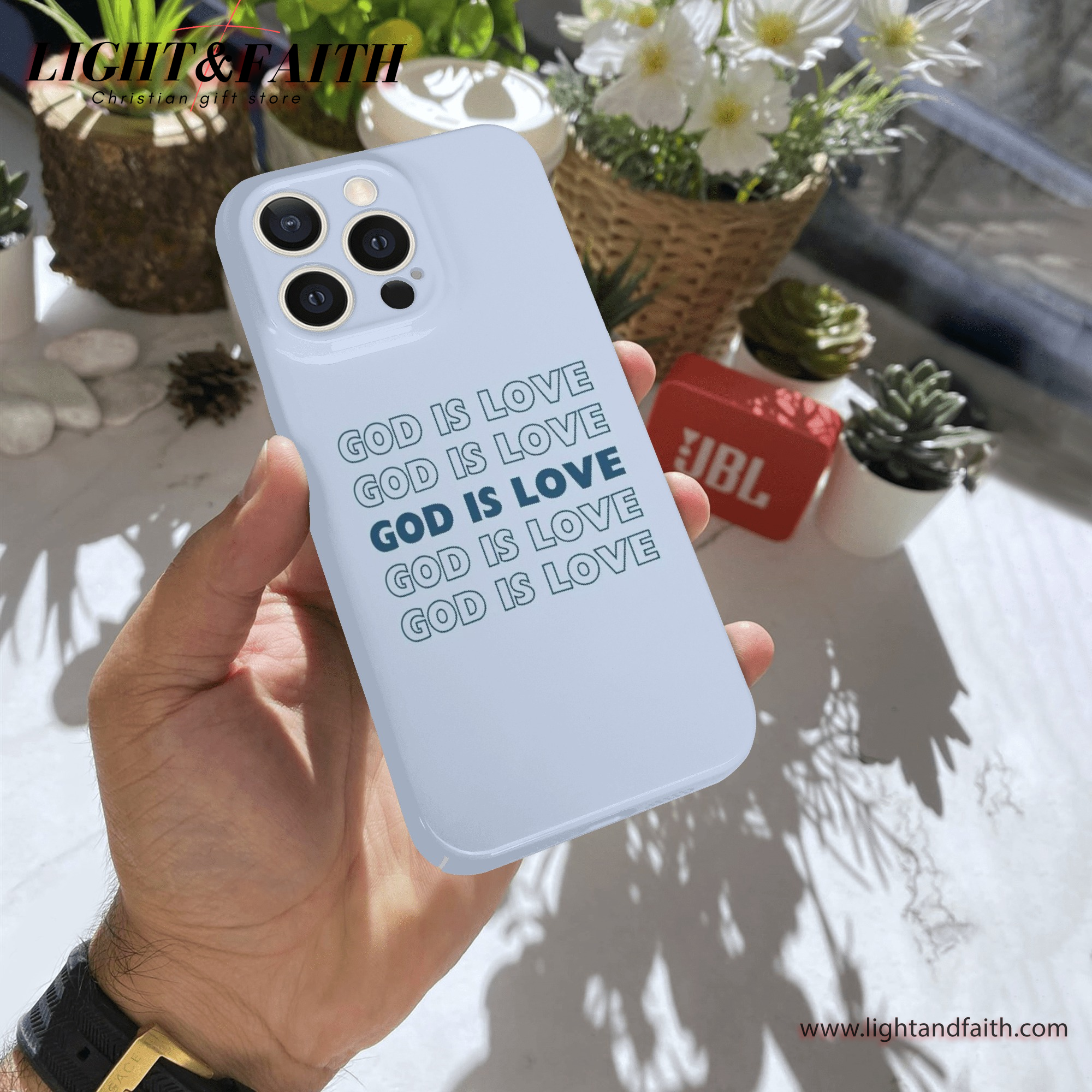 God Is Love Phone Case, Christian Phone Case, Bible Verse Phone Case, Religious Gift, PCLAF35